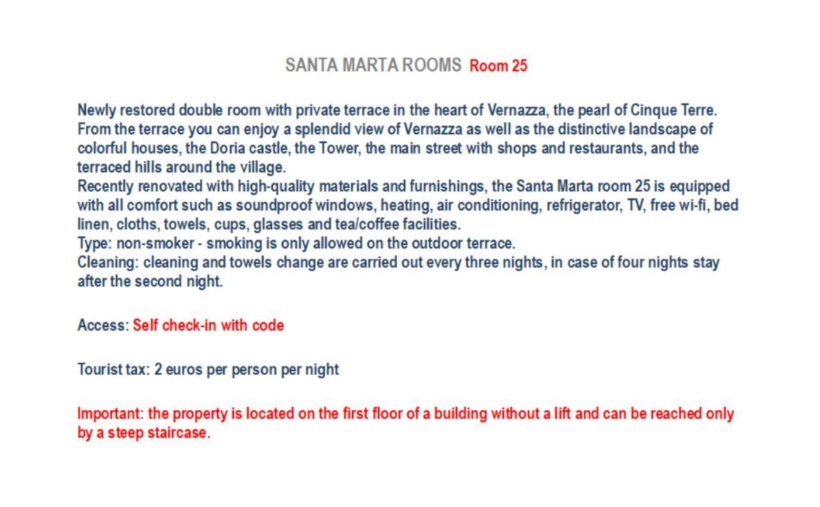 Santa Marta Rooms - เวอนาซซา ภายนอก รูปภาพ